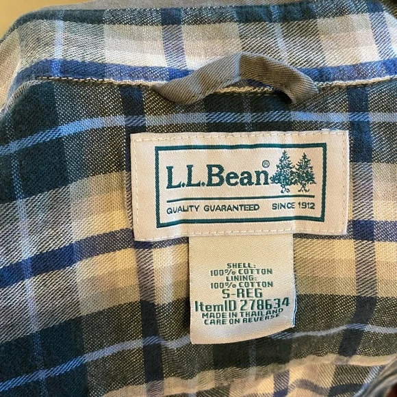 LL Bean Flannel Lined Shirt - Picture 2 of 5